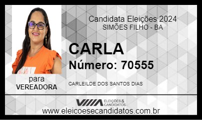 Candidato CARLA 2024 - SIMÕES FILHO - Eleições