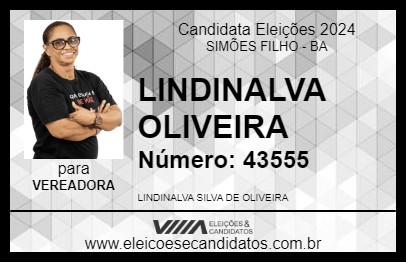 Candidato LINDINALVA OLIVEIRA 2024 - SIMÕES FILHO - Eleições