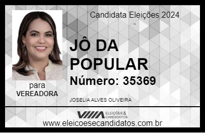 Candidato JÔ DA POPULAR 2024 - PORTO SEGURO - Eleições