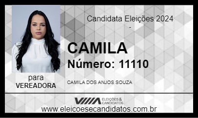 Candidato CAMILA 2024 - SEABRA - Eleições