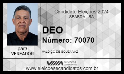 Candidato DEO 2024 - SEABRA - Eleições