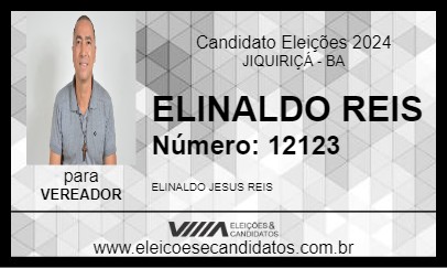 Candidato ELINALDO REIS 2024 - JIQUIRIÇÁ - Eleições