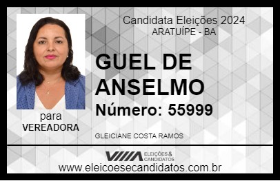 Candidato GUEL DE ANSELMO 2024 - ARATUÍPE - Eleições