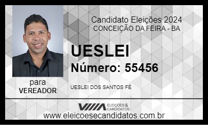 Candidato UESLEI 2024 - CONCEIÇÃO DA FEIRA - Eleições