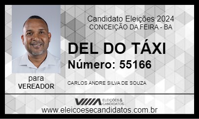 Candidato DEL DO TÁXI 2024 - CONCEIÇÃO DA FEIRA - Eleições