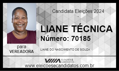 Candidato LIANE TÉCNICA 2024 - CONCEIÇÃO DA FEIRA - Eleições