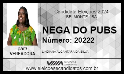 Candidato NEGA DO PUBS 2024 - BELMONTE - Eleições