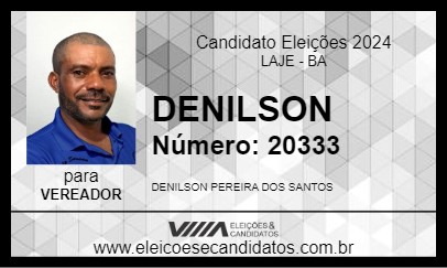 Candidato DENILSON 2024 - LAJE - Eleições