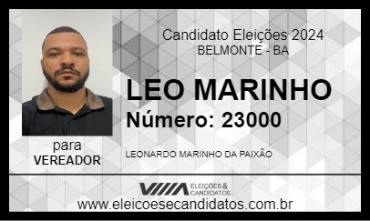 Candidato LEO MARINHO 2024 - BELMONTE - Eleições