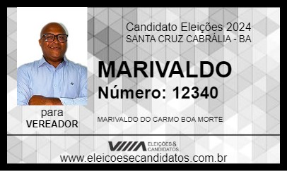 Candidato MARIVALDO DE BOA 2024 - SANTA CRUZ CABRÁLIA - Eleições