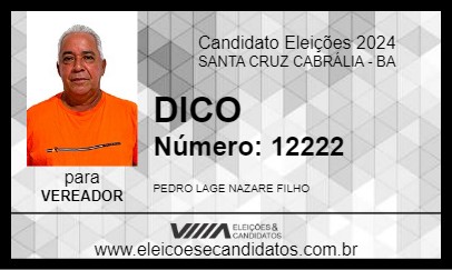 Candidato DICO KATESPERO 2024 - SANTA CRUZ CABRÁLIA - Eleições