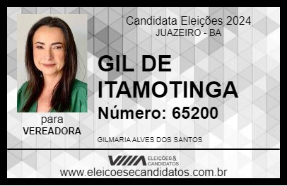 Candidato GIL DE ITAMOTINGA 2024 - JUAZEIRO - Eleições