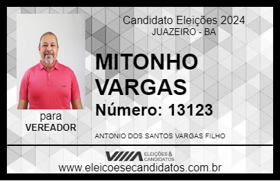 Candidato MITONHO VARGAS 2024 - JUAZEIRO - Eleições