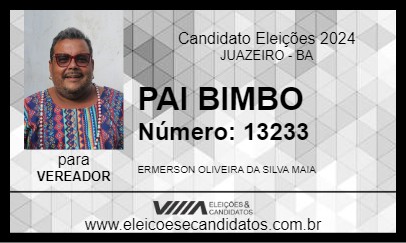 Candidato PAI BIMBO 2024 - JUAZEIRO - Eleições