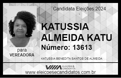 Candidato KATUSSIA ALMEIDA KATU 2024 - JUAZEIRO - Eleições