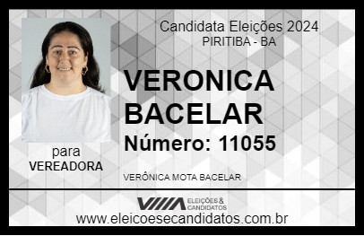 Candidato VERONICA BACELAR 2024 - PIRITIBA - Eleições