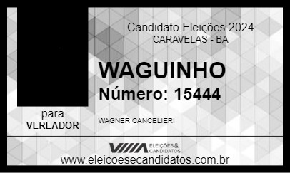 Candidato WAGUINHO 2024 - CARAVELAS - Eleições