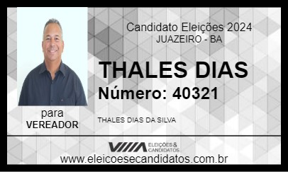 Candidato THALES DIAS 2024 - JUAZEIRO - Eleições