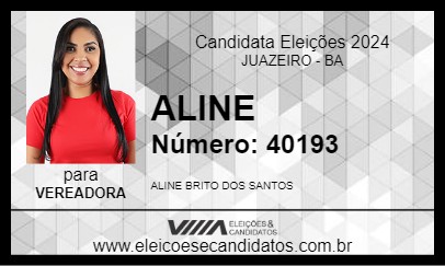 Candidato ALINE 2024 - JUAZEIRO - Eleições