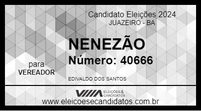 Candidato NENEZÃO 2024 - JUAZEIRO - Eleições