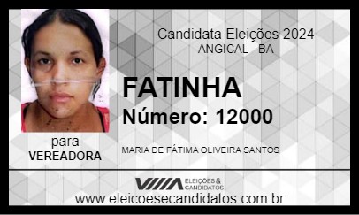 Candidato FATINHA 2024 - ANGICAL - Eleições