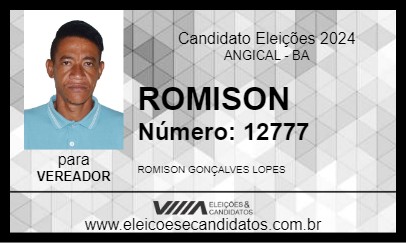 Candidato ROMISON 2024 - ANGICAL - Eleições