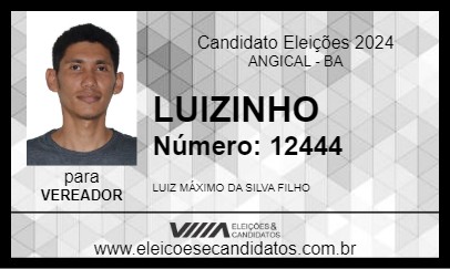 Candidato LUIZINHO 2024 - ANGICAL - Eleições