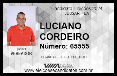 Candidato LUCIANO CORDEIRO 2024 - JUSSARI - Eleições