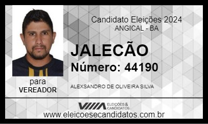 Candidato JALECÃO 2024 - ANGICAL - Eleições