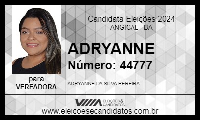 Candidato ADRYANNE 2024 - ANGICAL - Eleições