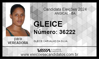 Candidato GLEICE 2024 - ANGICAL - Eleições