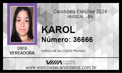 Candidato KAROL 2024 - ANGICAL - Eleições