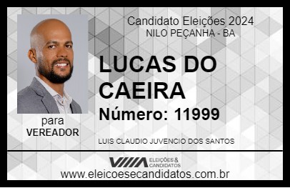 Candidato LUCAS DO CAEIRA 2024 - NILO PEÇANHA - Eleições