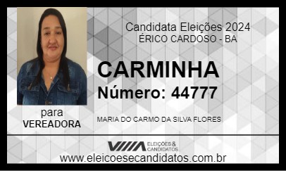 Candidato CARMINHA 2024 - ÉRICO CARDOSO - Eleições