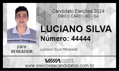 Candidato LUCIANO SILVA 2024 - ÉRICO CARDOSO - Eleições