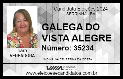 Candidato GALEGA DO VISTA ALEGRE 2024 - SERRINHA - Eleições