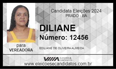 Candidato DILIANE 2024 - PRADO - Eleições