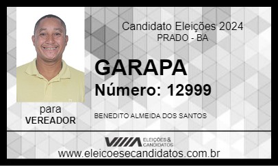 Candidato GARAPA 2024 - PRADO - Eleições