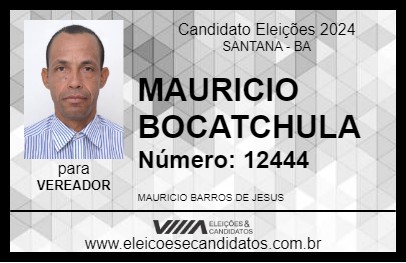 Candidato MAURICIO BOCATCHULA 2024 - SANTANA - Eleições