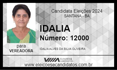 Candidato IDALIA 2024 - SANTANA - Eleições