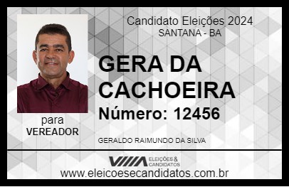 Candidato GERA DA CACHOEIRA 2024 - SANTANA - Eleições