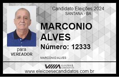 Candidato MARCONIO ALVES 2024 - SANTANA - Eleições