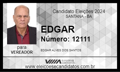 Candidato EDGAR 2024 - SANTANA - Eleições