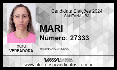 Candidato MARI 2024 - SANTANA - Eleições