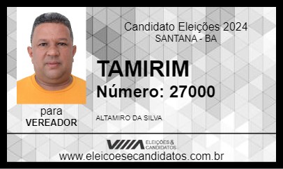 Candidato TAMIRIM 2024 - SANTANA - Eleições