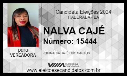 Candidato NALVA CAJÉ 2024 - ITABERABA - Eleições