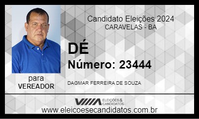 Candidato DÉ 2024 - CARAVELAS - Eleições