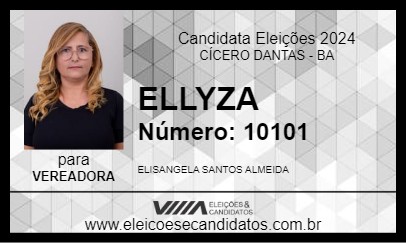 Candidato ELLYZA 2024 - CÍCERO DANTAS - Eleições