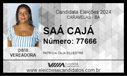 Candidato SAÁ CAJÁ 2024 - CARAVELAS - Eleições