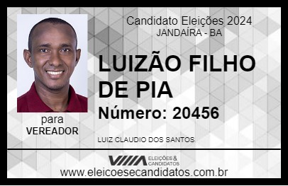 Candidato LUIZÃO FILHO DE PIA 2024 - JANDAÍRA - Eleições